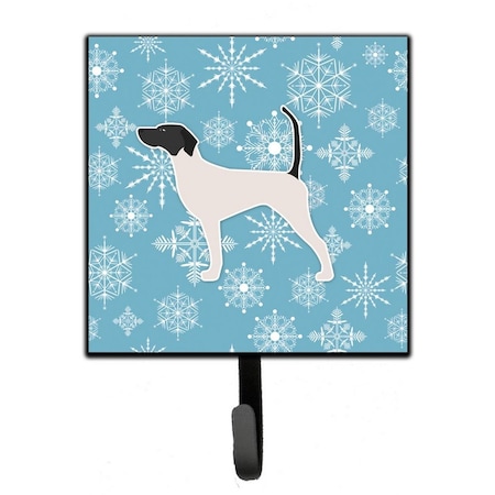 Carolines Treasures Winter Snowflake English Pointer Leash or Key Holder BB3495SH4